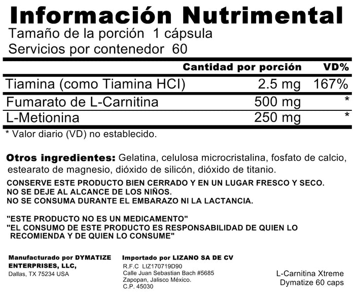 L-Carnitina XTREME